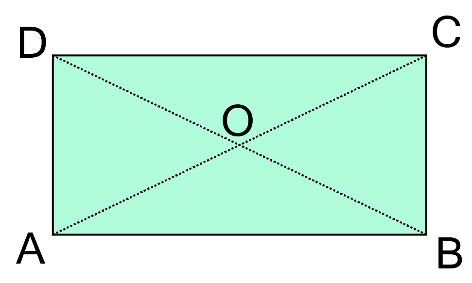 A rectangle ABCD