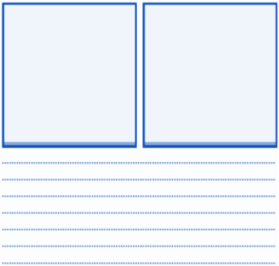 Draw two national symbols (e.g., national flag, national bird) and write a few sentences about each.
