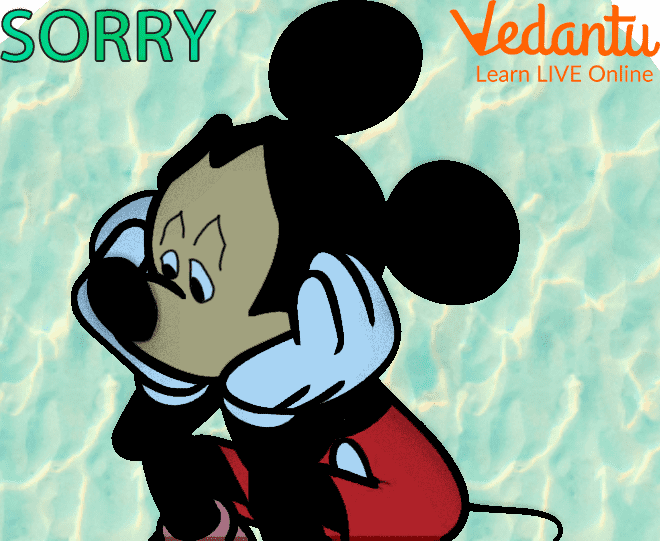 Mickey feeling Sorry