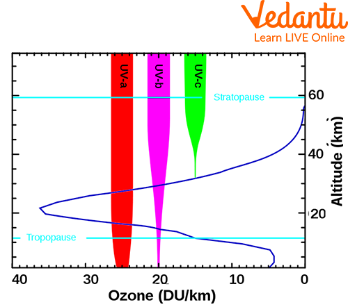 UV rays classification as A,B,C