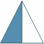The shaded fraction is 1/2