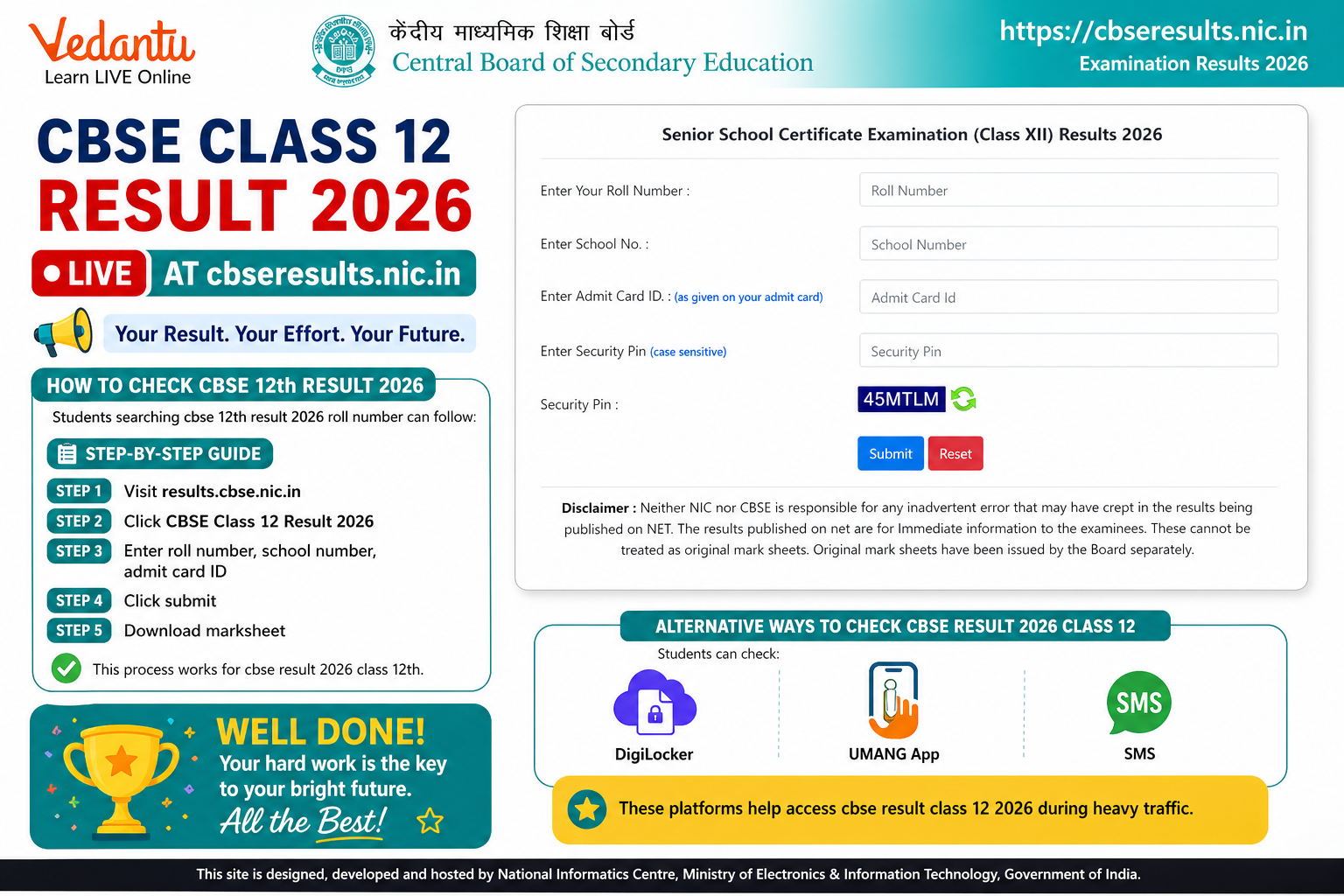 CBSE Class 12 Result 2026