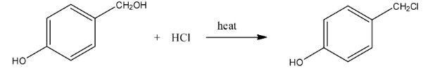 Replacement of hydroxyl group with chloride