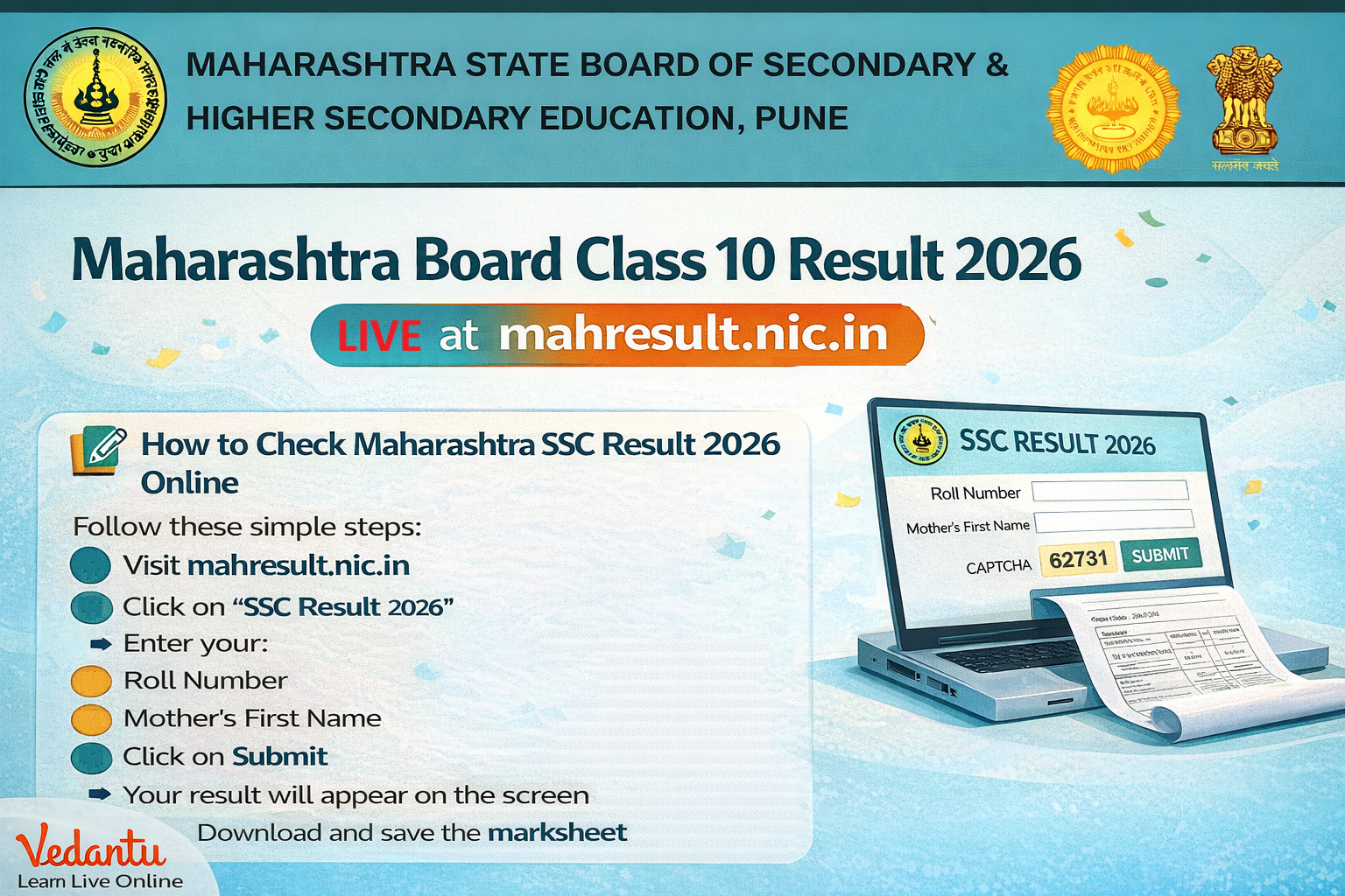 Maharashtra Board SSC Result 2026