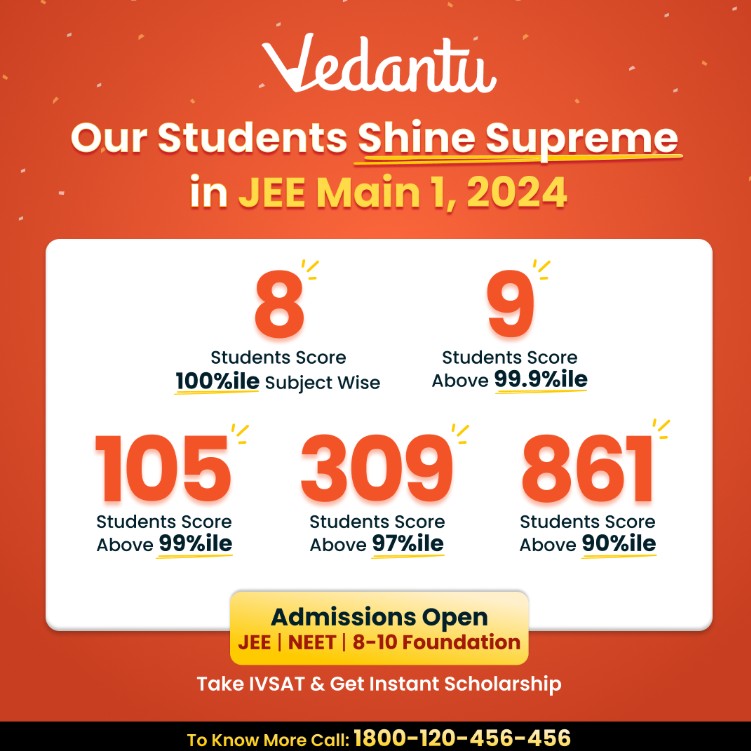 Vedantu JEE Main 2024 Results Highlights