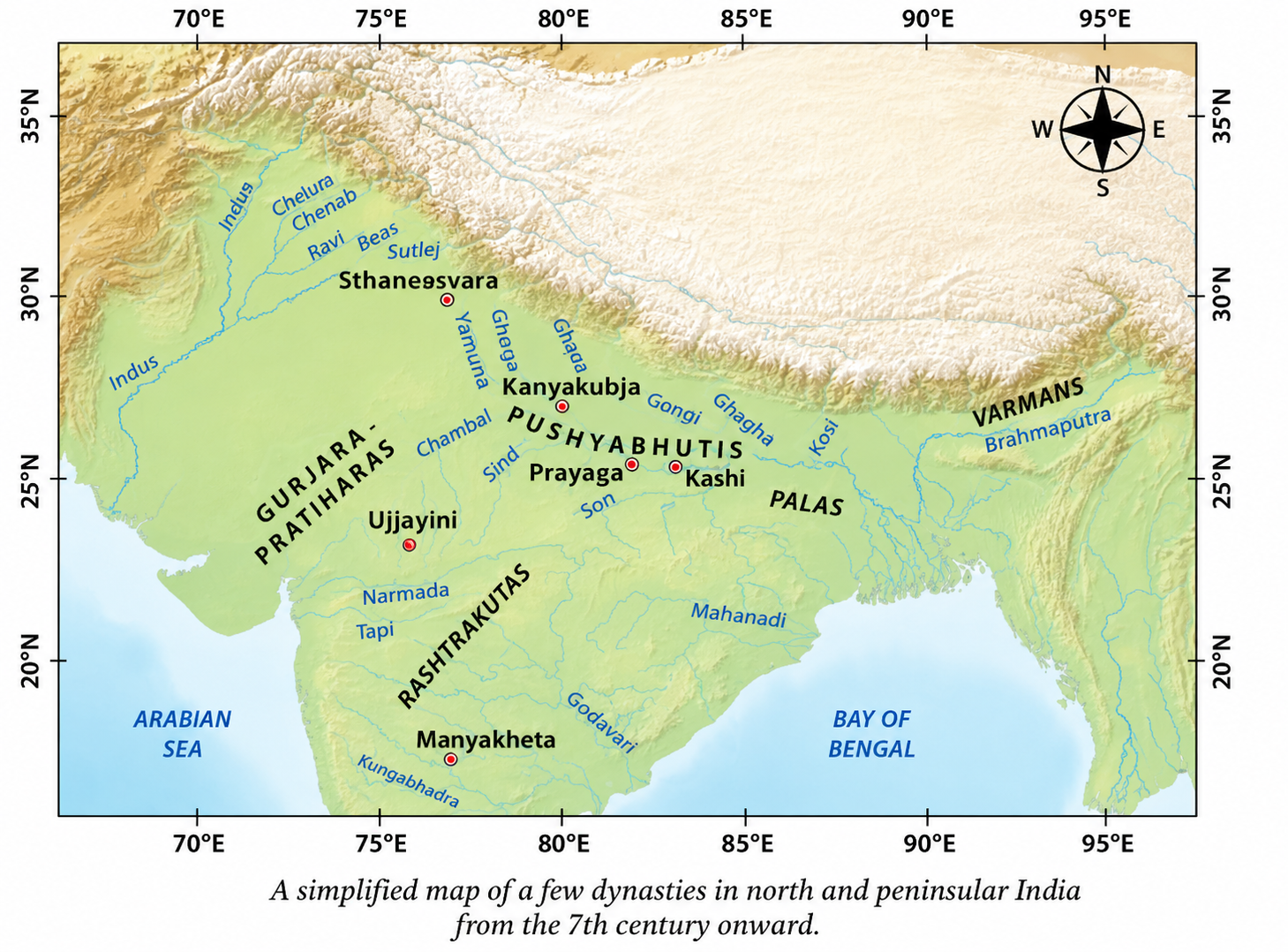 Why was Kannauj so attractive to those powerful dynasties