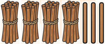 4 x 10  and 3 x 1 block