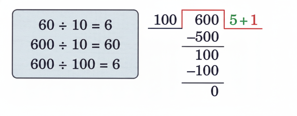 Each sack is to be packed with 100 kg of rice, and the total weight of rice is 600 kg. The number of sacks required is 600 ÷ 100 = 6.