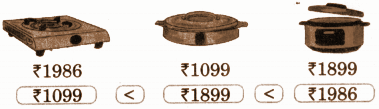 solution of Order the prices of the following objects from smallest to biggest (increasing order).