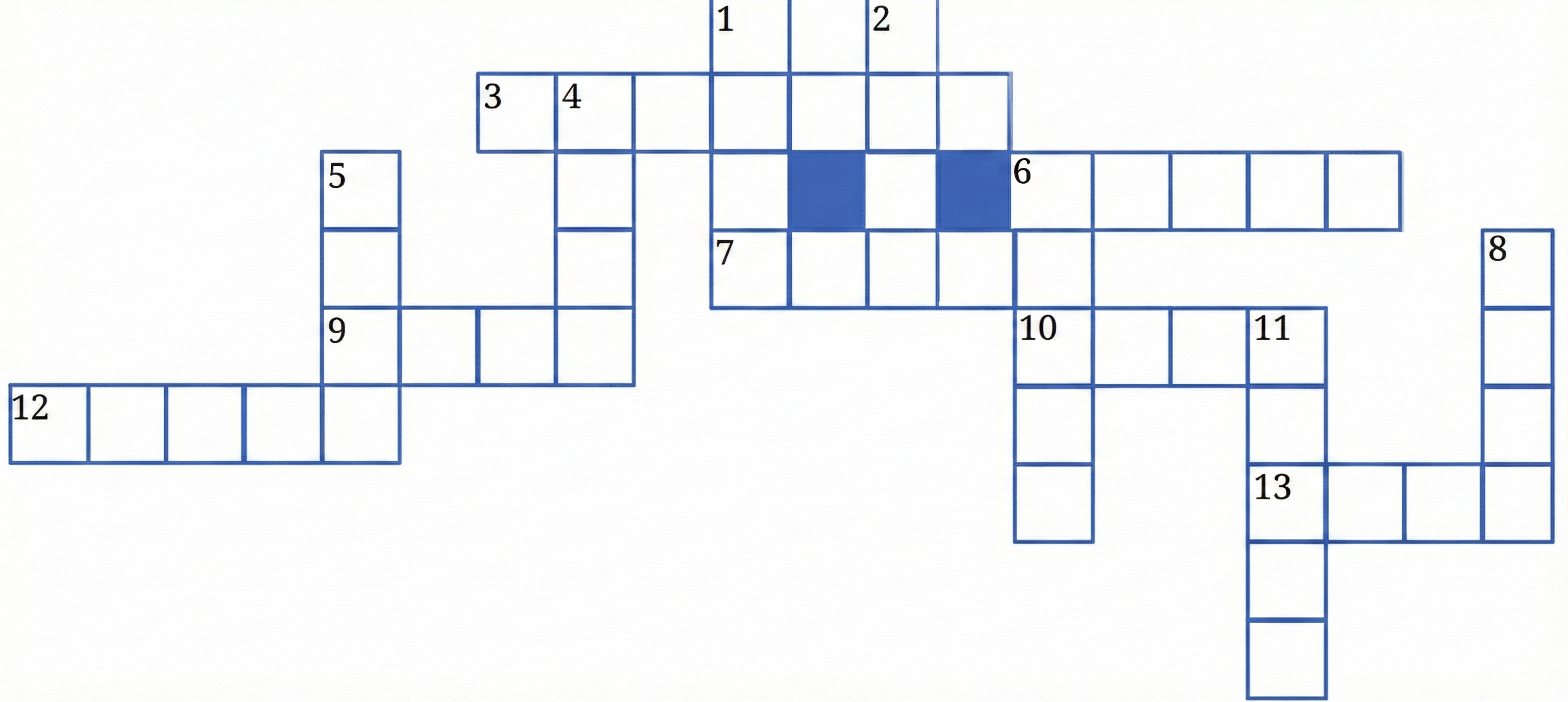 Work in pairs. Solve the crossword puzzle given below with the clues in the form of anagrams.