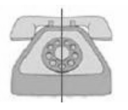 फोन की आकृति जिसमें समरूपता रेखा उपस्थित हैं