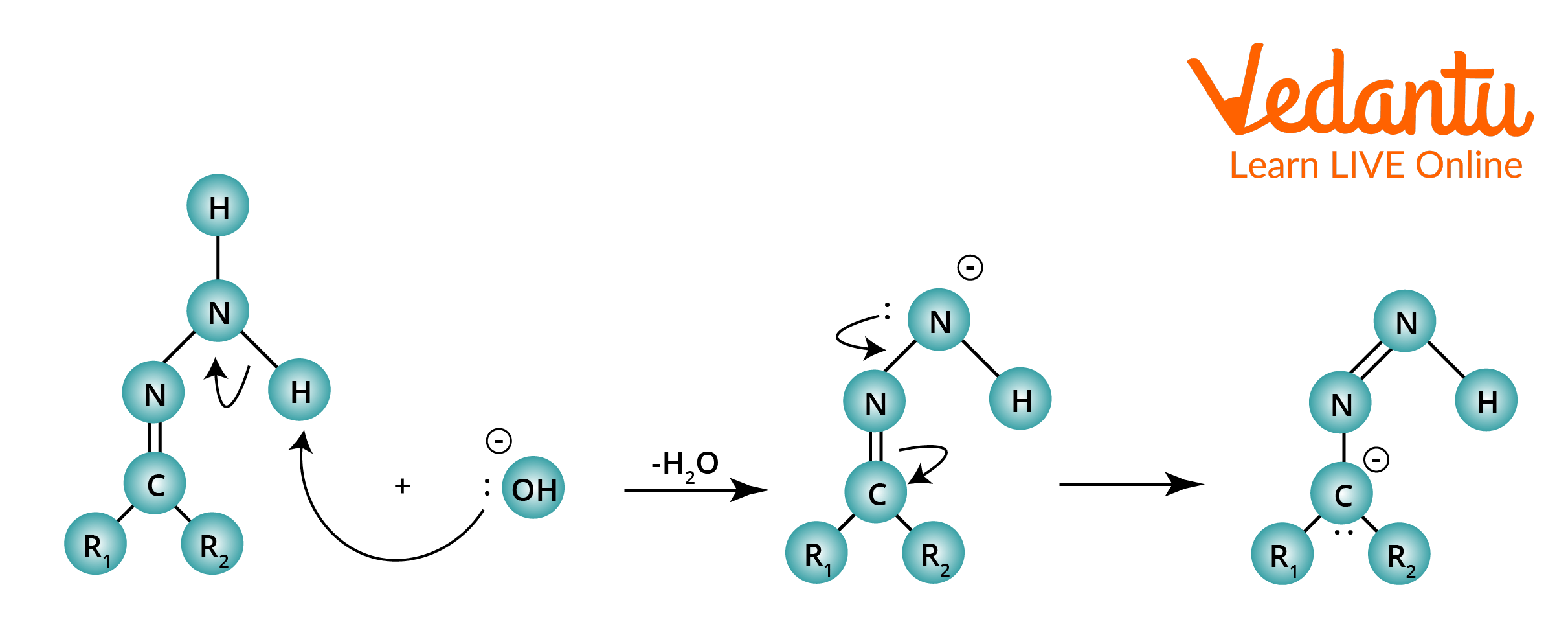 The second step of Wolff Kishner reduction mechanism