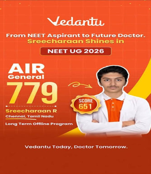 Vedantu NEET Results of Chennai