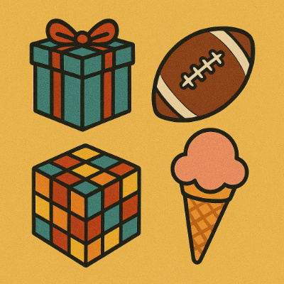 Circle all the objects that are shaped like a CUBE