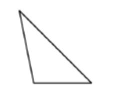 त्रिभुज आकृति जिसमें सममित रेखा उपस्थित है