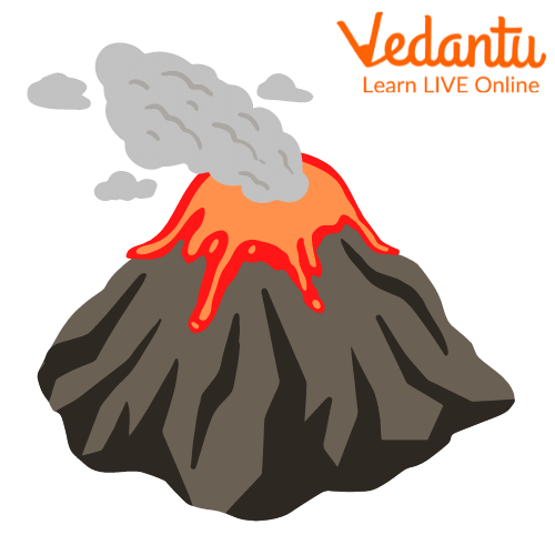 Volcano eruption