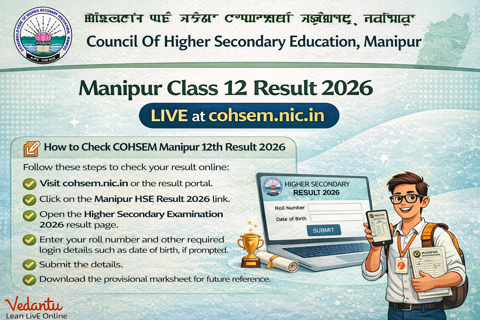 COHSEM Manipur 12th Result 2026