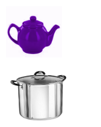 Bowl , teapot and a cooking pot