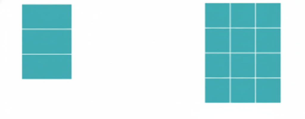 Trisha makes these two rectangles. She says, “I increased the area of my rectangle, and the perimeter increased. Do you think this is always true?