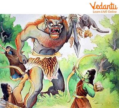 Rama and Laxman Killed Kabandha