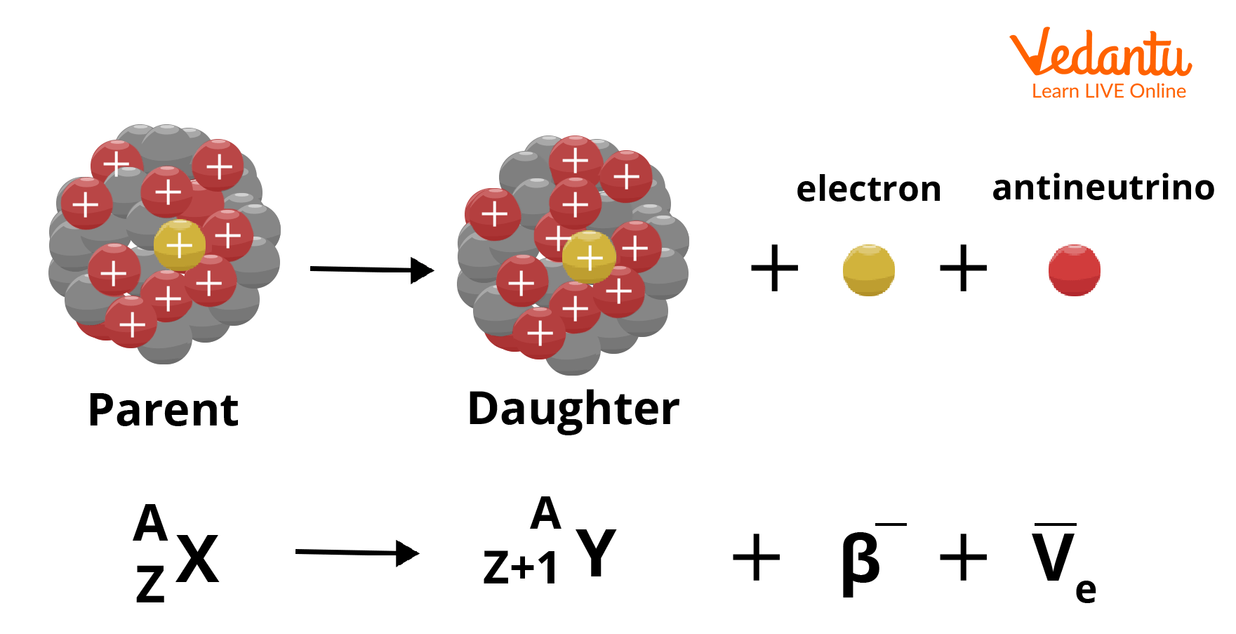 Beta Negative Decay Mechanism